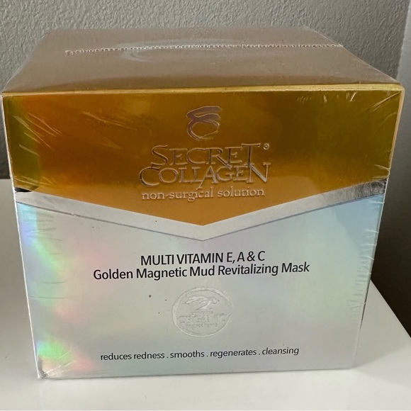 NEW Secret Collagen Multi Vitamin E A C Golden Magnetic Mud Revitalizing Mask
